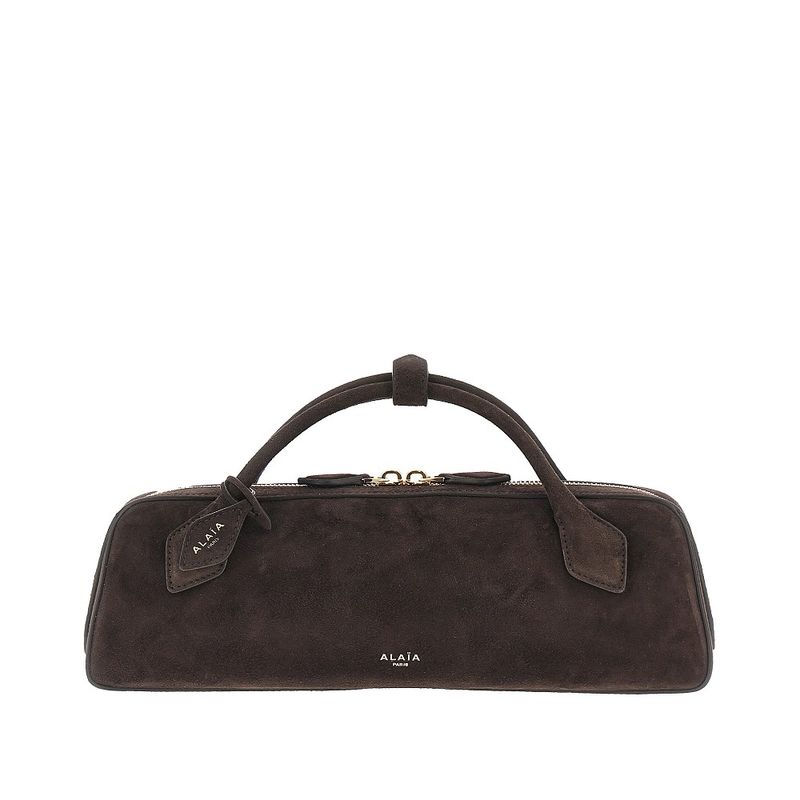 Alaia Women Suede Leather 'Le Teckel' Clutch